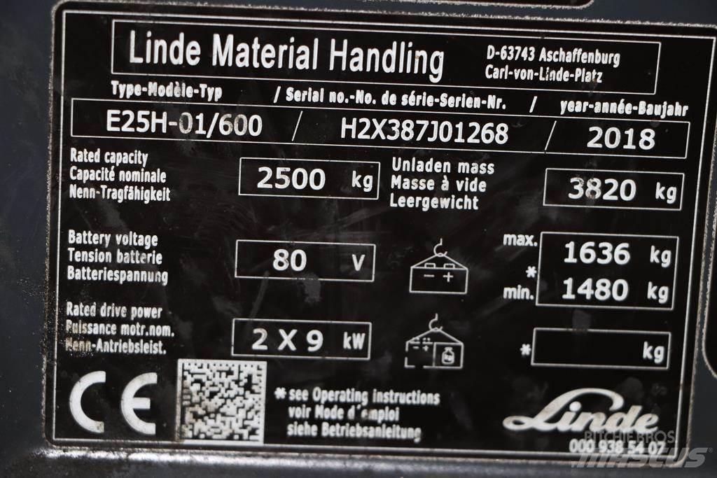 Linde E25H-01/600 Электропогрузчики
