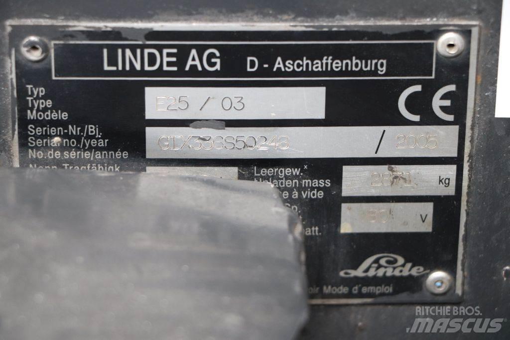 Linde E25S/03 Электропогрузчики