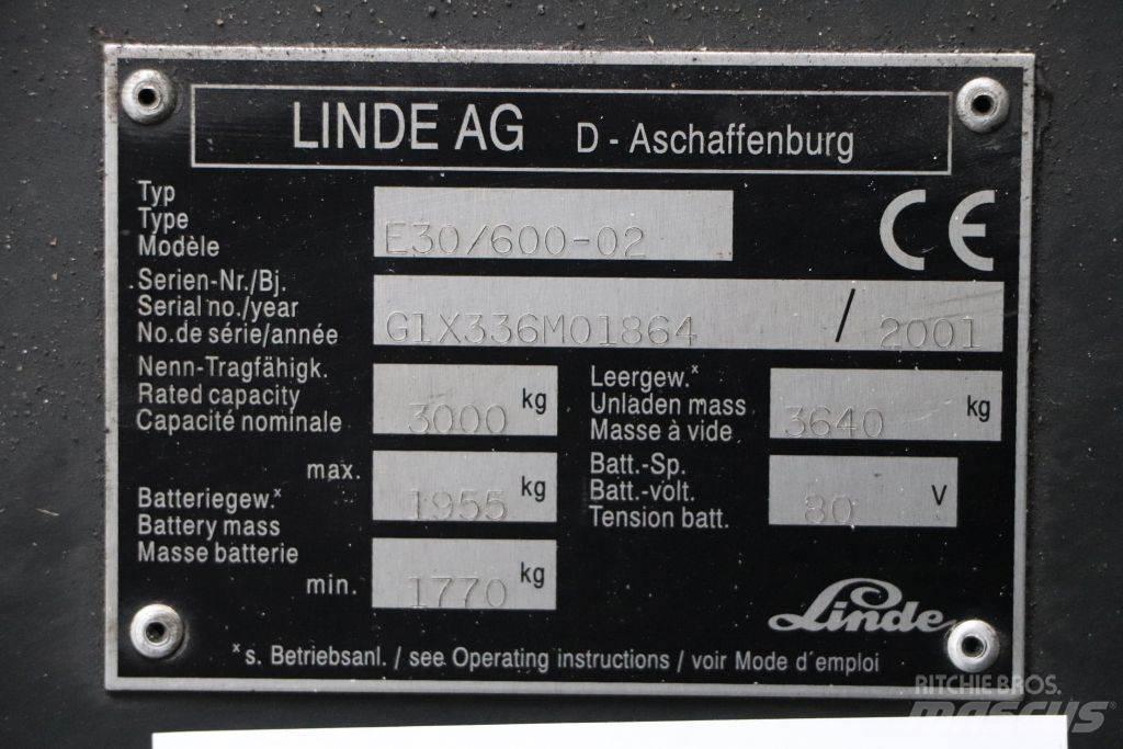 Linde E30/600-02 Электропогрузчики