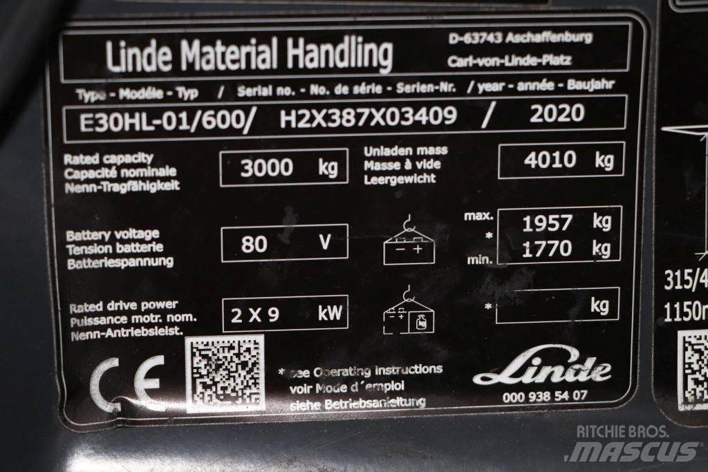 Linde E30HL-01/600 Электропогрузчики