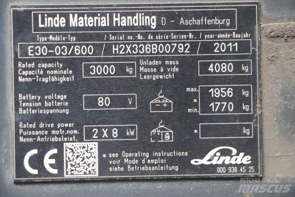 Linde E30S-03/600 Электропогрузчики