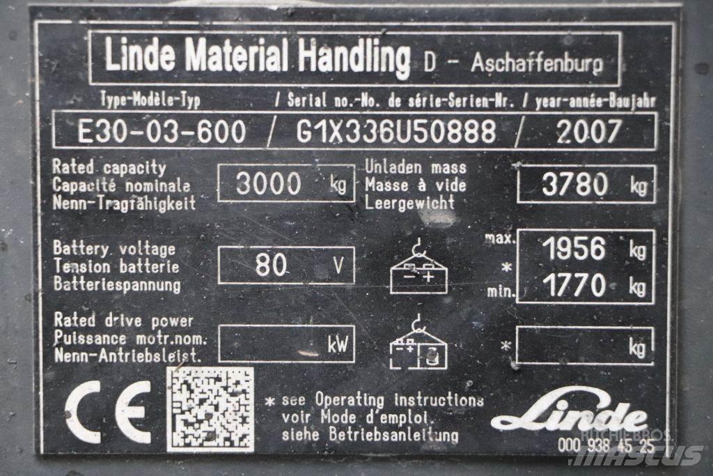 Linde E30S-03/600 Электропогрузчики
