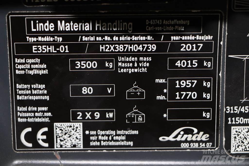 Linde E35HL-01 Электропогрузчики