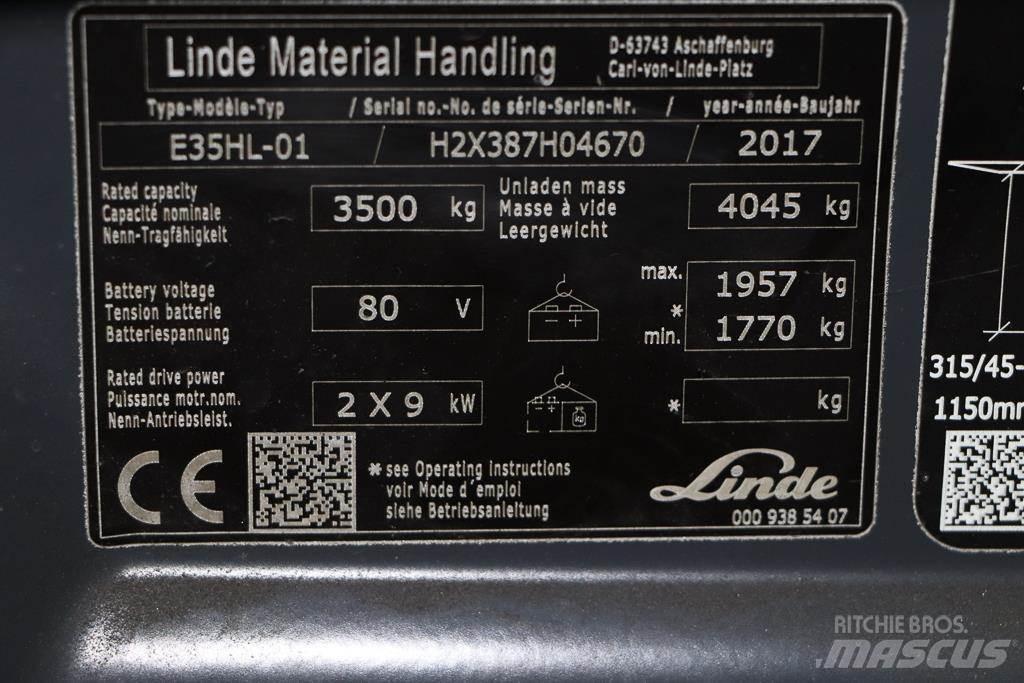 Linde E35HL-01 Электропогрузчики