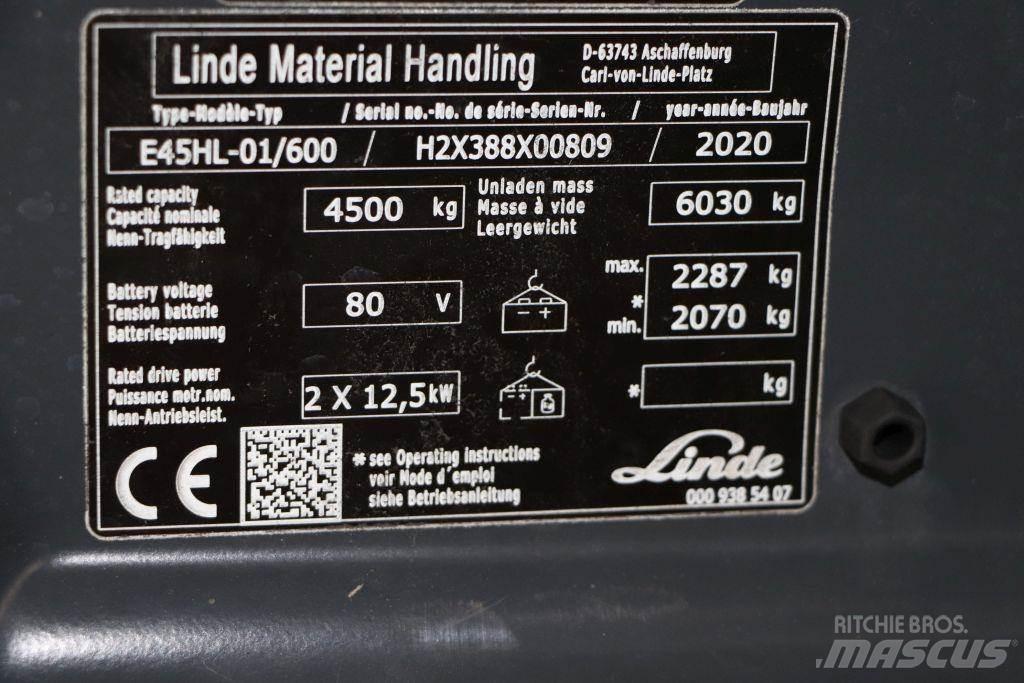 Linde E45HL-01/600 Электропогрузчики