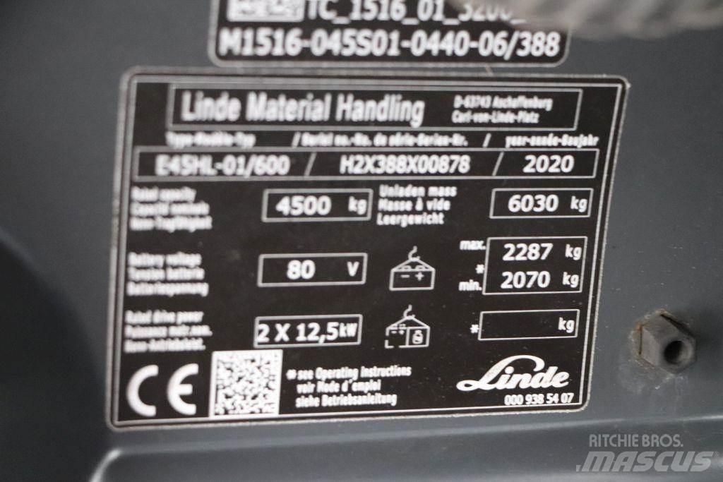 Linde E45HL-01/600 Электропогрузчики