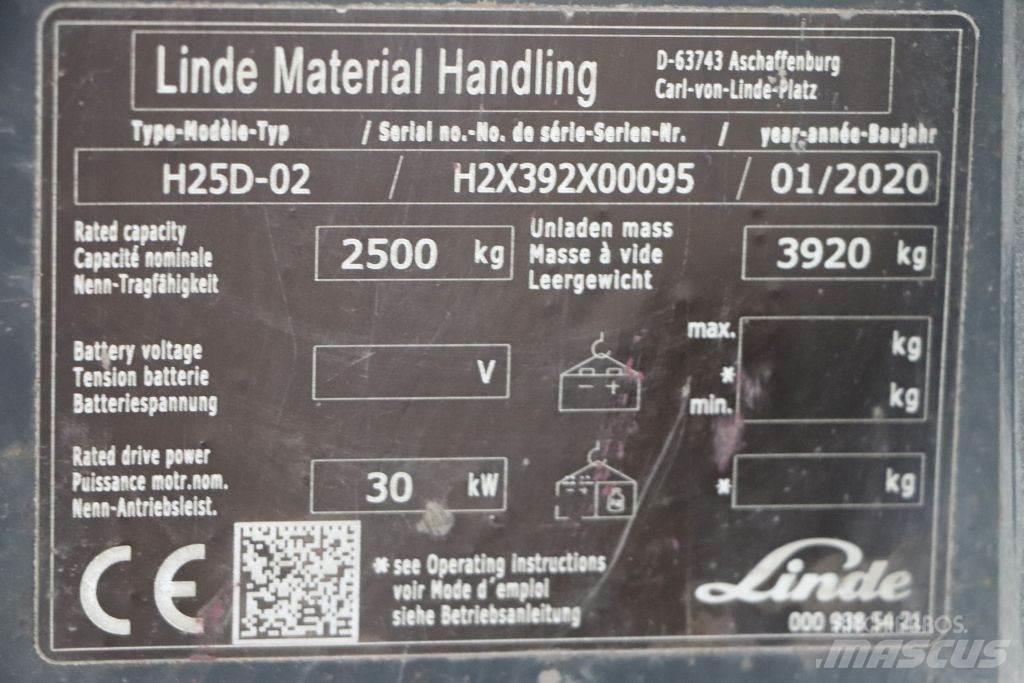 Linde H25D-02 Дизельные погрузчики