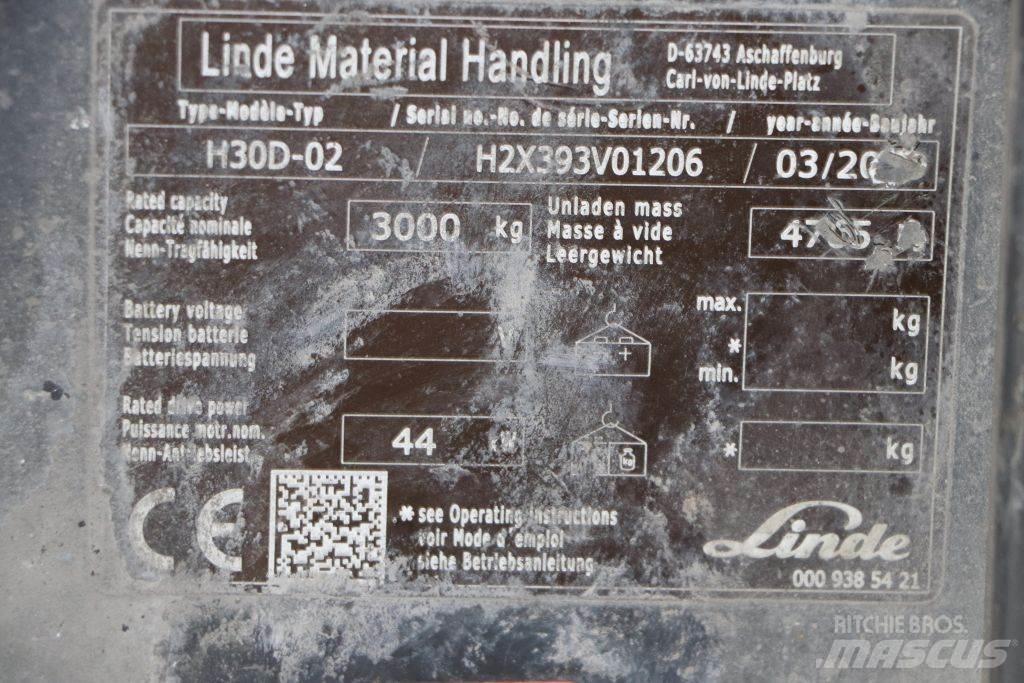 Linde H30D-02 Дизельные погрузчики