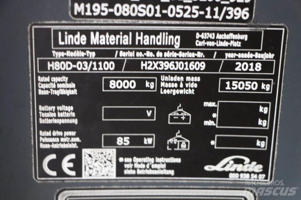 Linde H80D-03/1100 Дизельные погрузчики