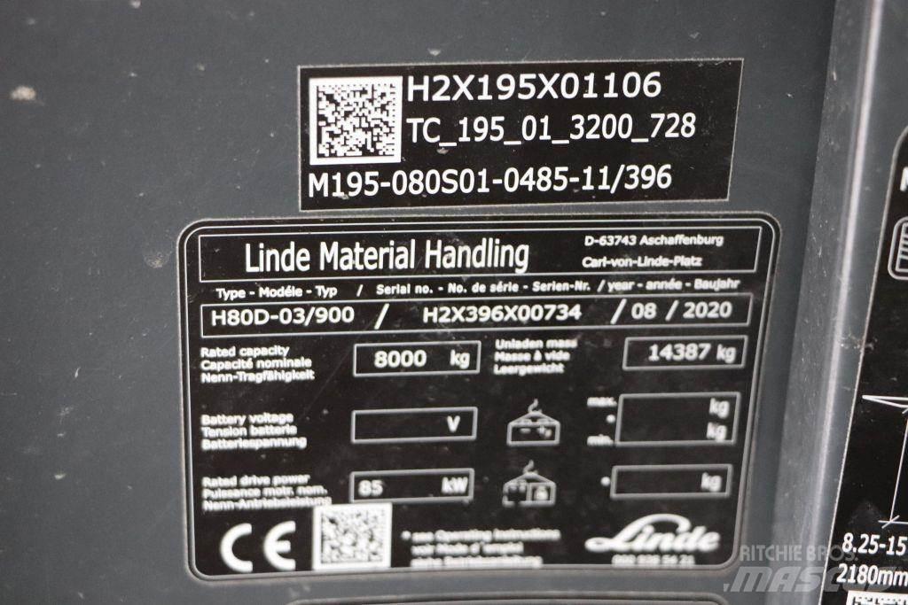 Linde H80D-03/900 Дизельные погрузчики