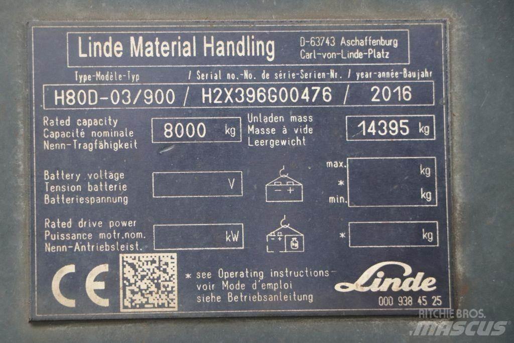 Linde H80D-03/900 Дизельные погрузчики
