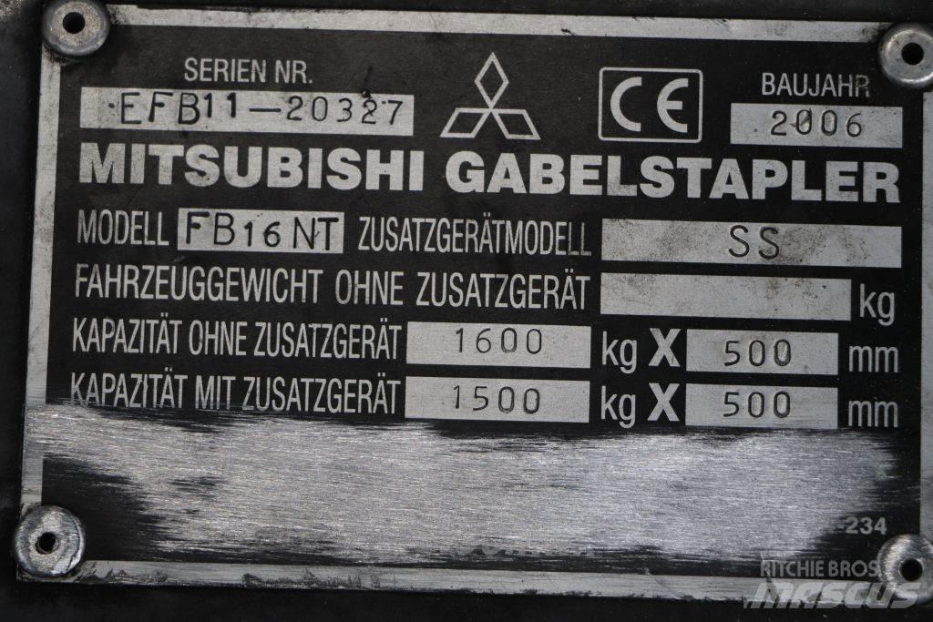 Mitsubishi FB16NT Электропогрузчики