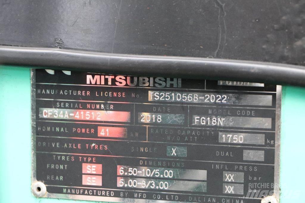 Mitsubishi FG18NT Газовые погрузчики