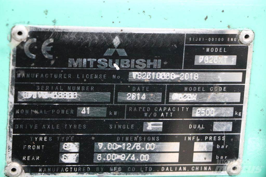 Mitsubishi FG25NT Газовые погрузчики