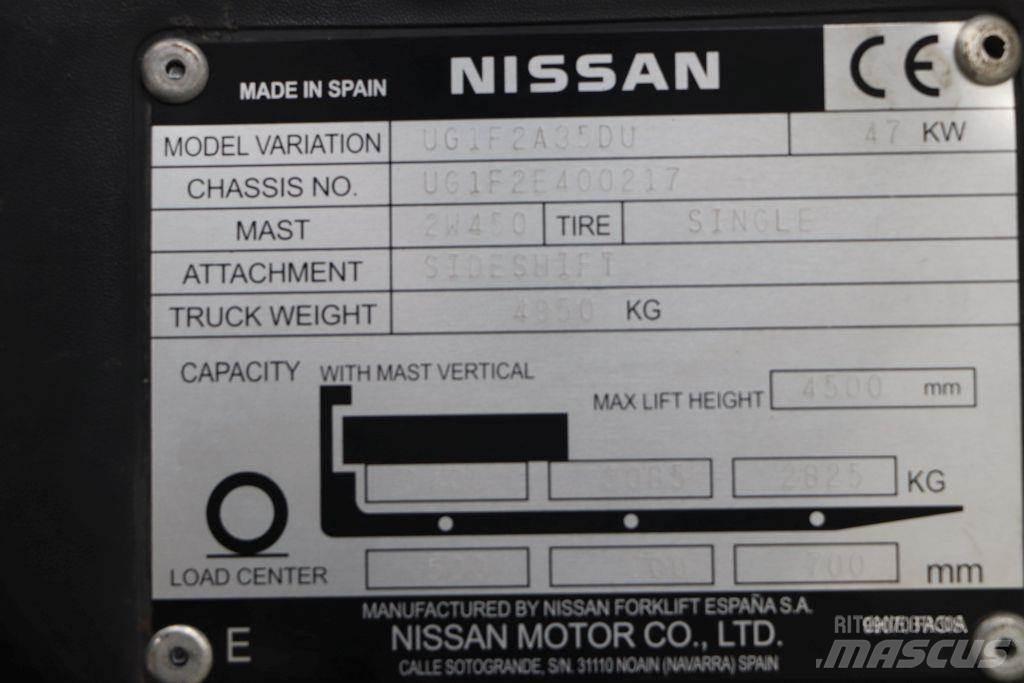 Nissan UG1F2A35DU Газовые погрузчики