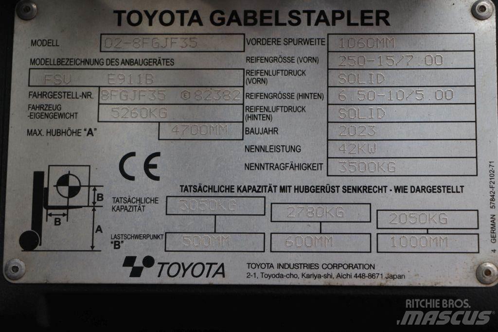 Toyota 02-8FGJF35 Газовые погрузчики