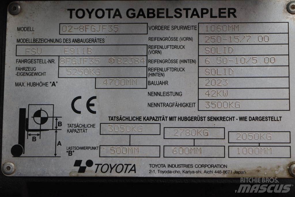 Toyota 02-8FGJF35 Газовые погрузчики