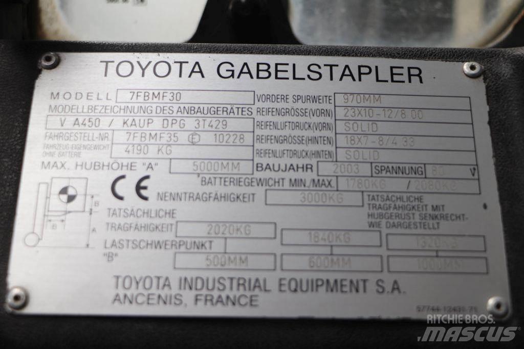Toyota 7FBMF30 Электропогрузчики