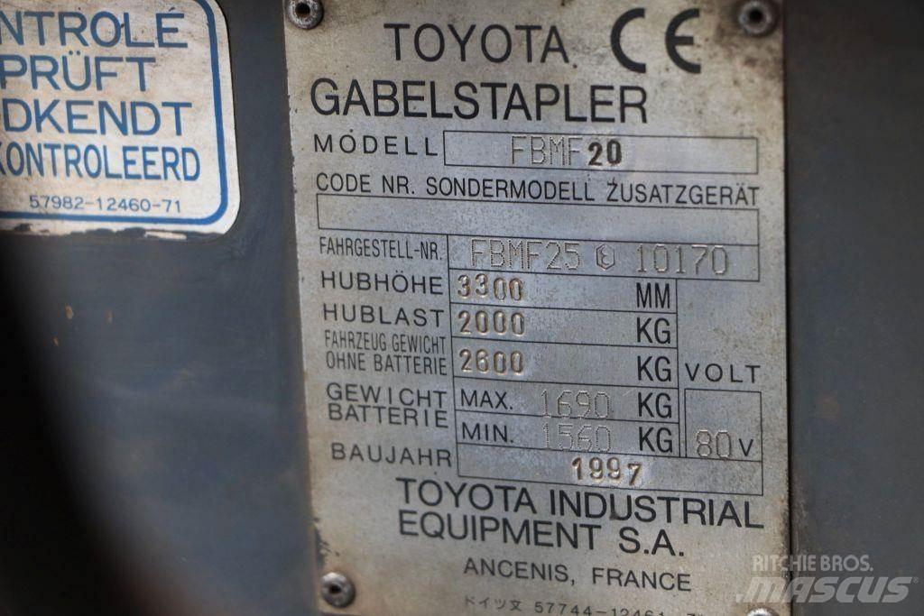 Toyota FBMF20 Электропогрузчики