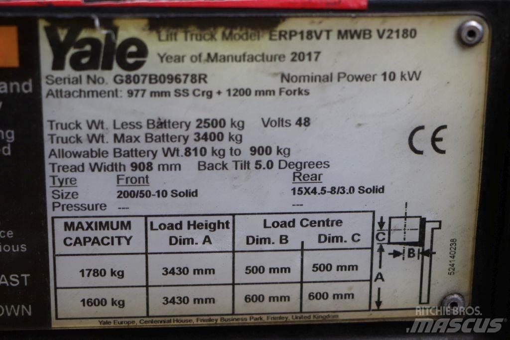 Yale ERP18VT Электропогрузчики