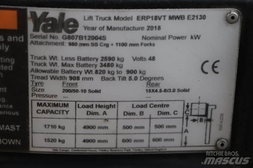 Yale ERP18VT Электропогрузчики
