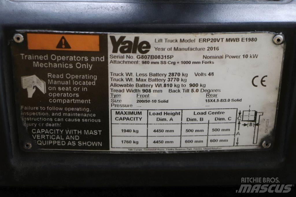 Yale ERP20VT Электропогрузчики