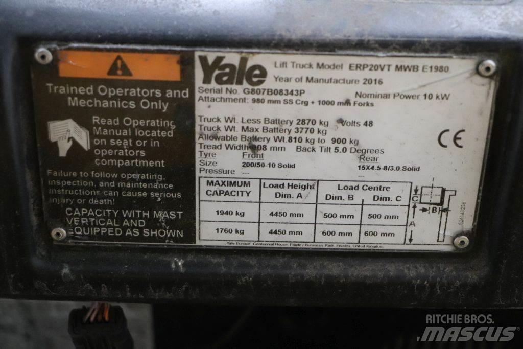 Yale ERP20VT Электропогрузчики
