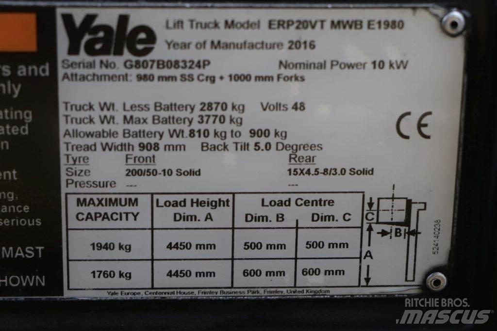 Yale ERP20VT Электропогрузчики