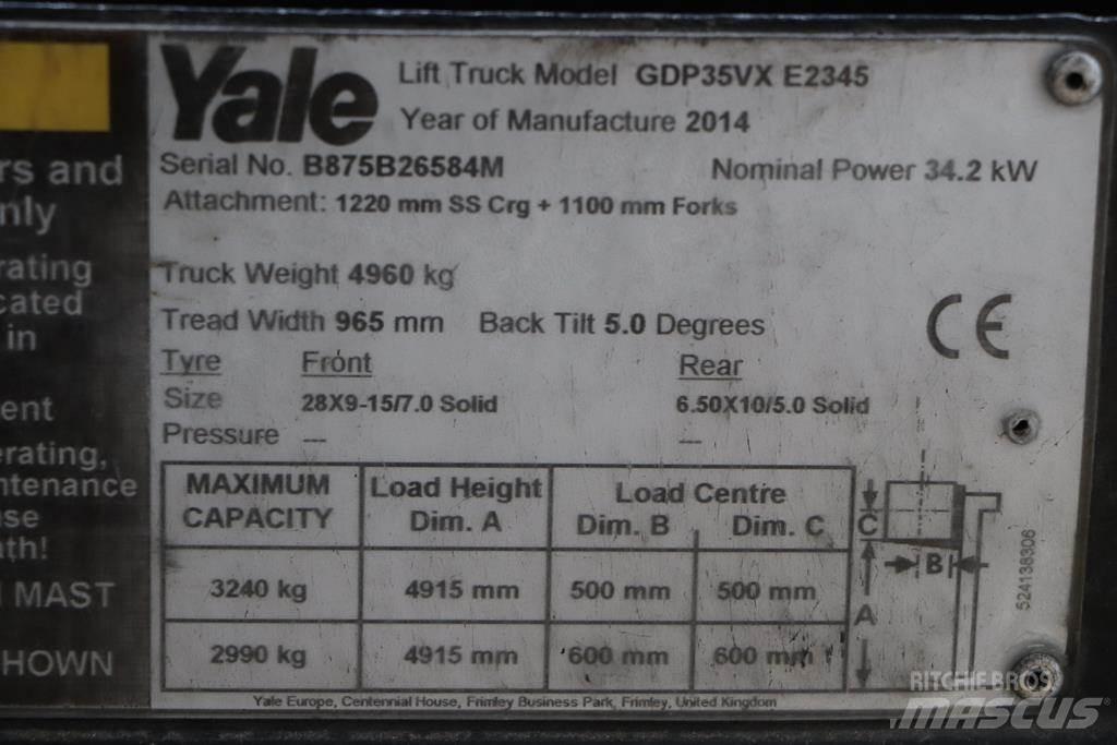 Yale GDP35VX Дизельные погрузчики