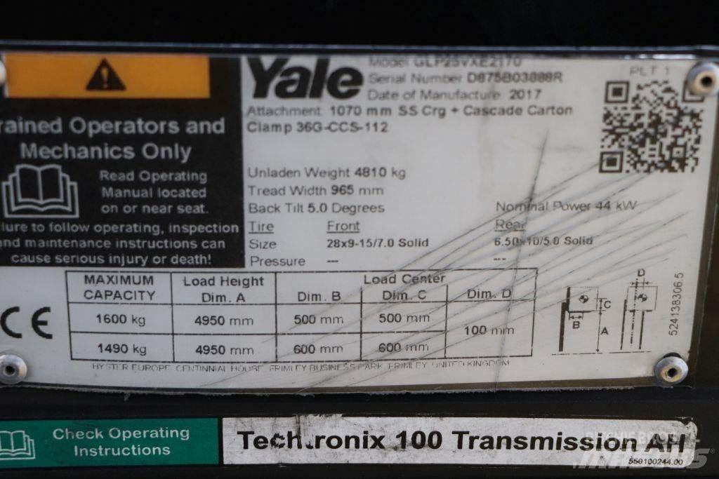 Yale GLP25VX Газовые погрузчики