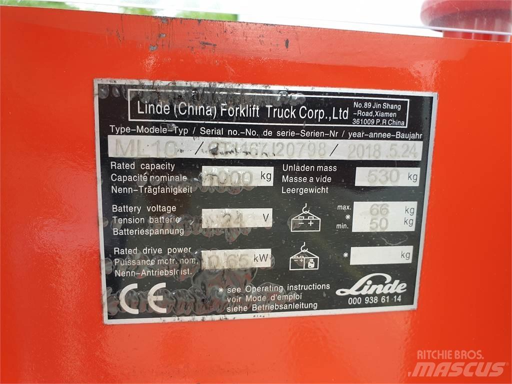 Linde #N/A Ручные штабелёры с электроподъёмом