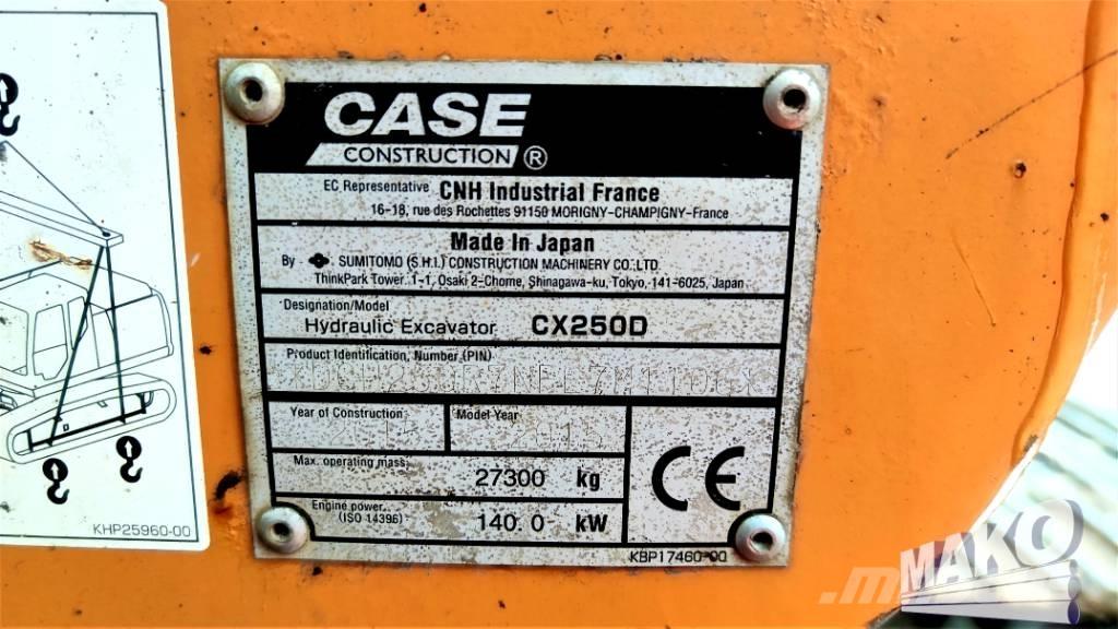 CASE CX 250 D Гусеничные экскаваторы