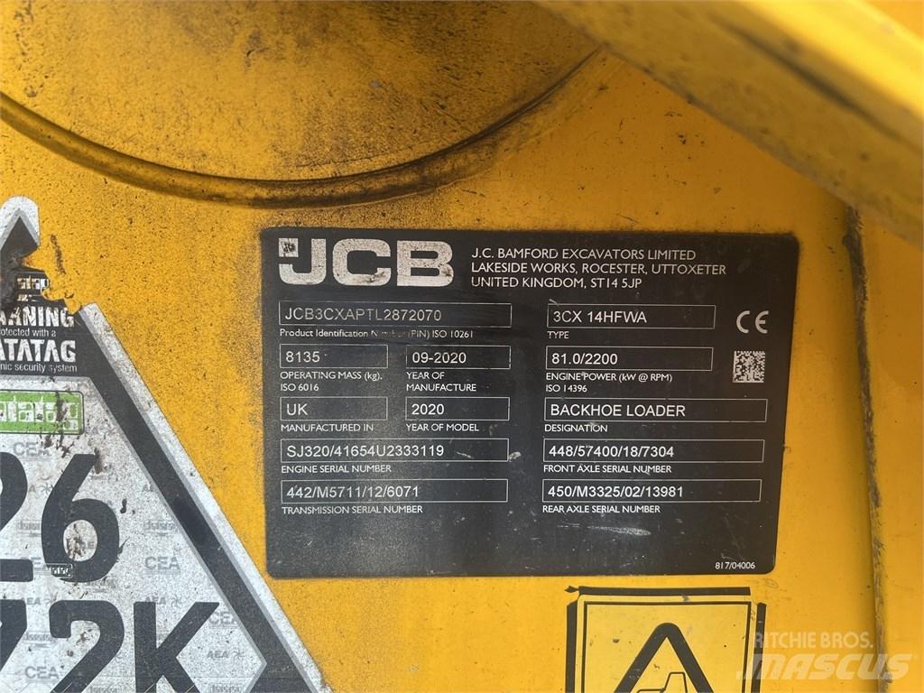 JCB 3 CX Экскаваторы-погрузчики