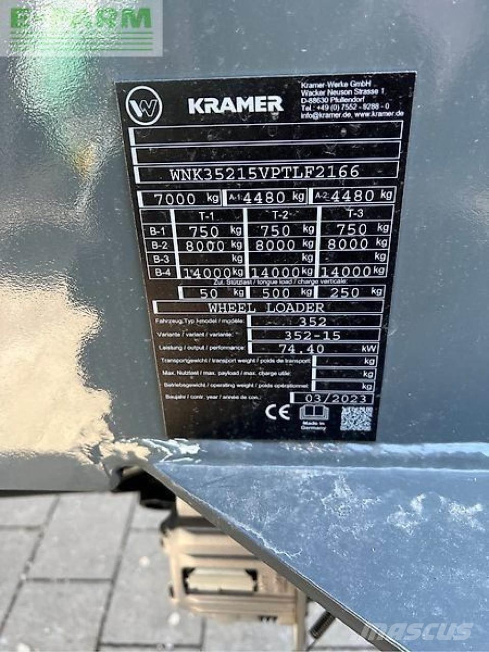 Kramer kl35.8t Сельскохозяйственные телескопические погрузчики