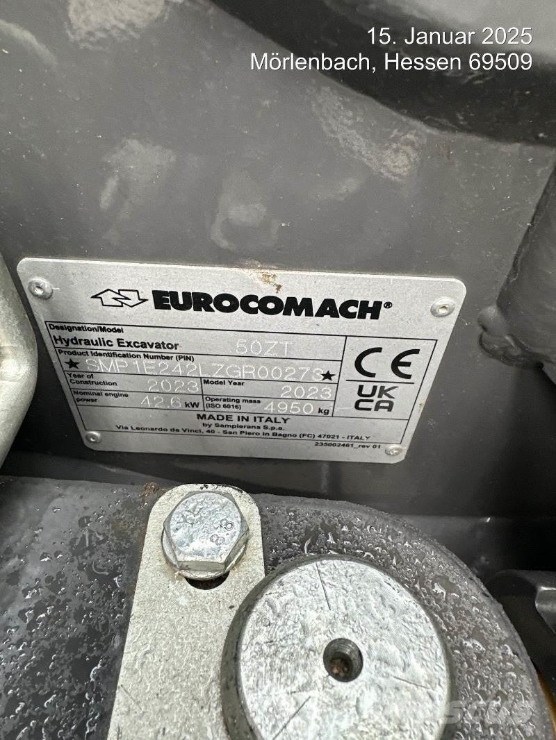 Eurocomach 50ZT Мини-экскаваторы