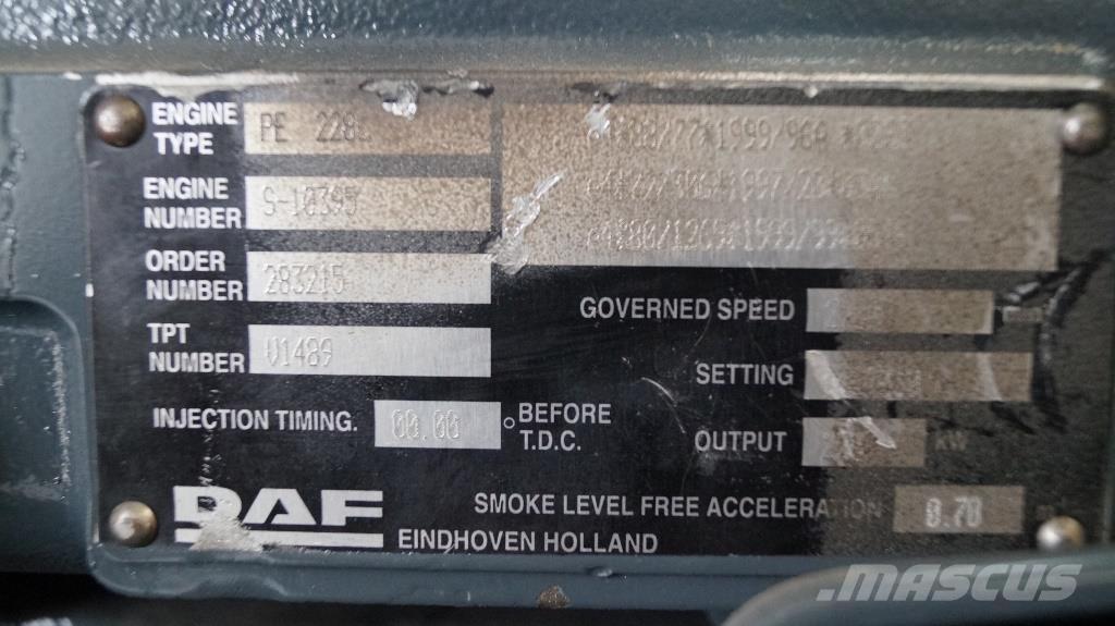 DAF PE 228 C NEW Двигатели