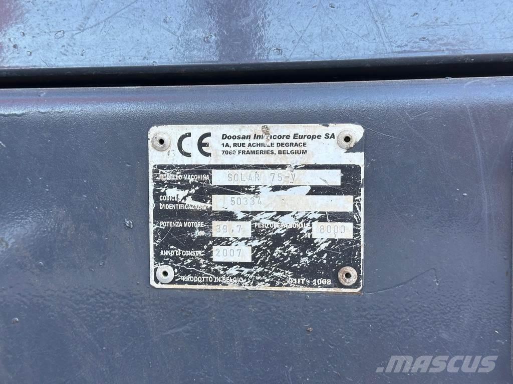 Doosan SOLAR 75V Малые экскаваторы 7т-12т