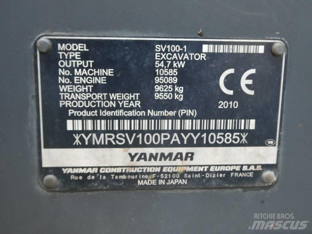 Yanmar SV 100-1 Малые экскаваторы 7т-12т