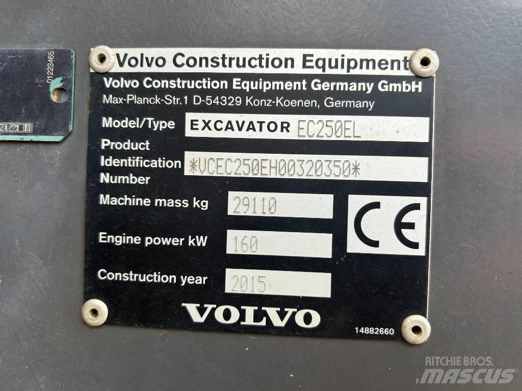 Volvo EC 250 EL Гусеничные экскаваторы