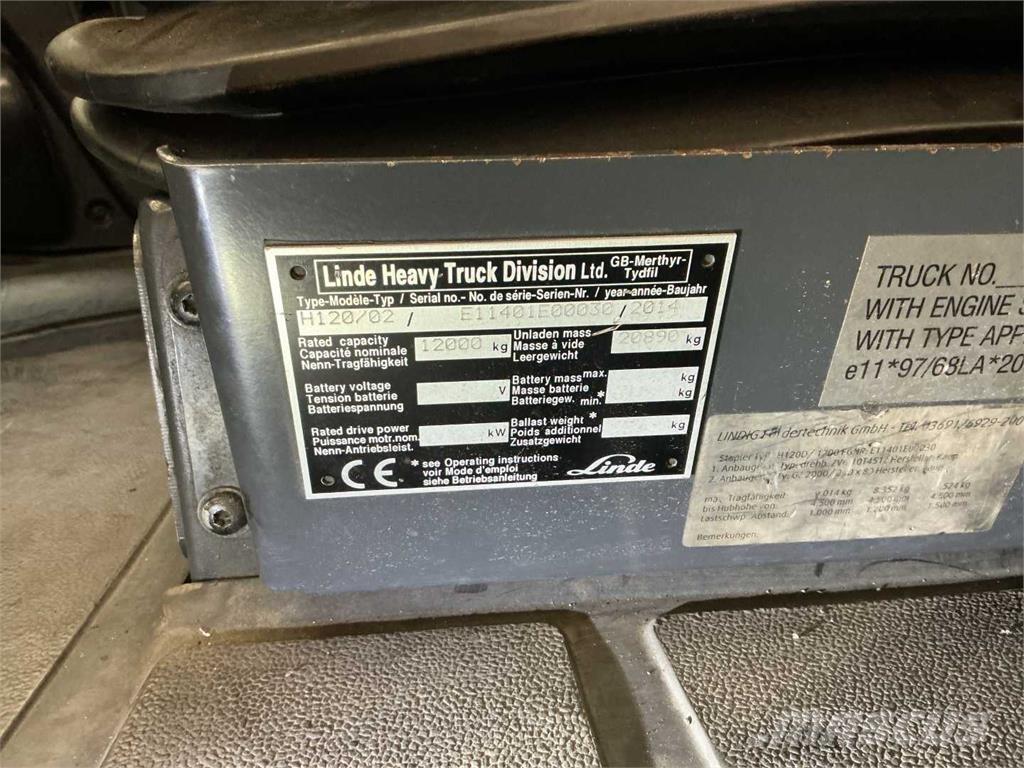 Linde H120D/1200 Дизельные погрузчики