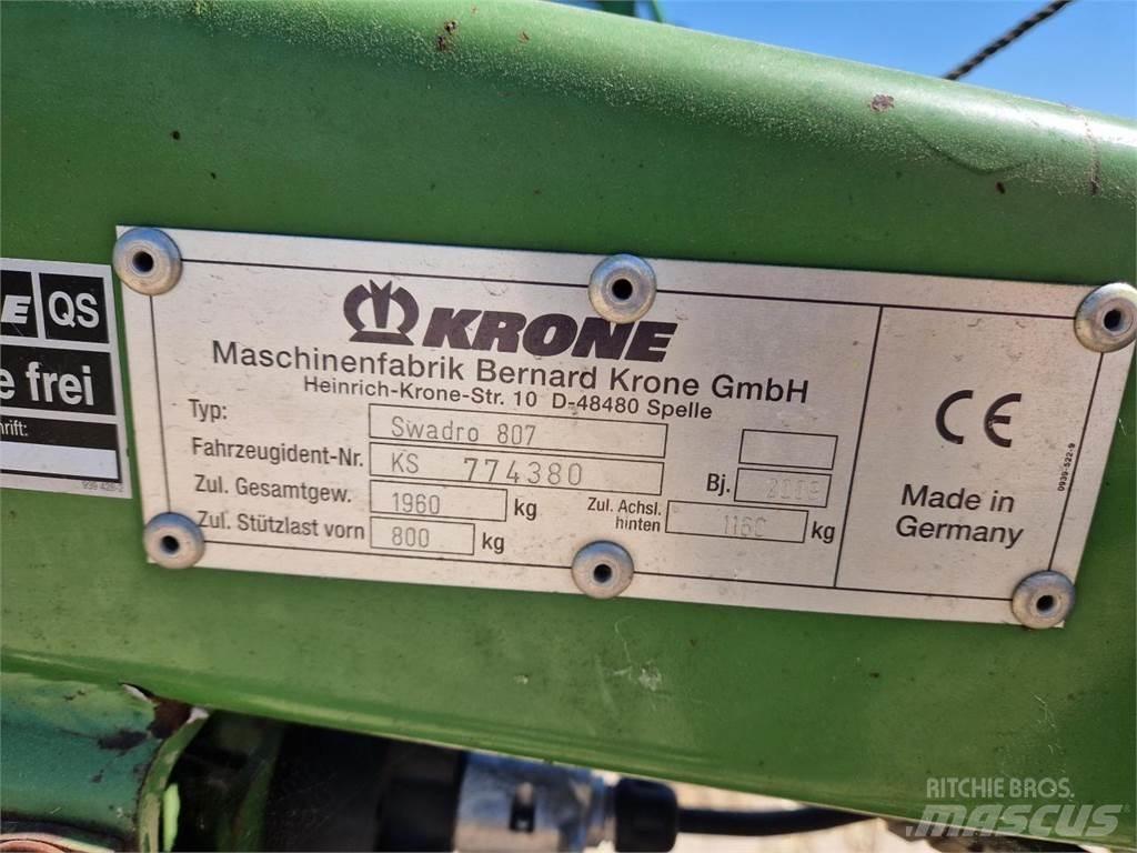Krone Swadro 807 Рядковые косилки