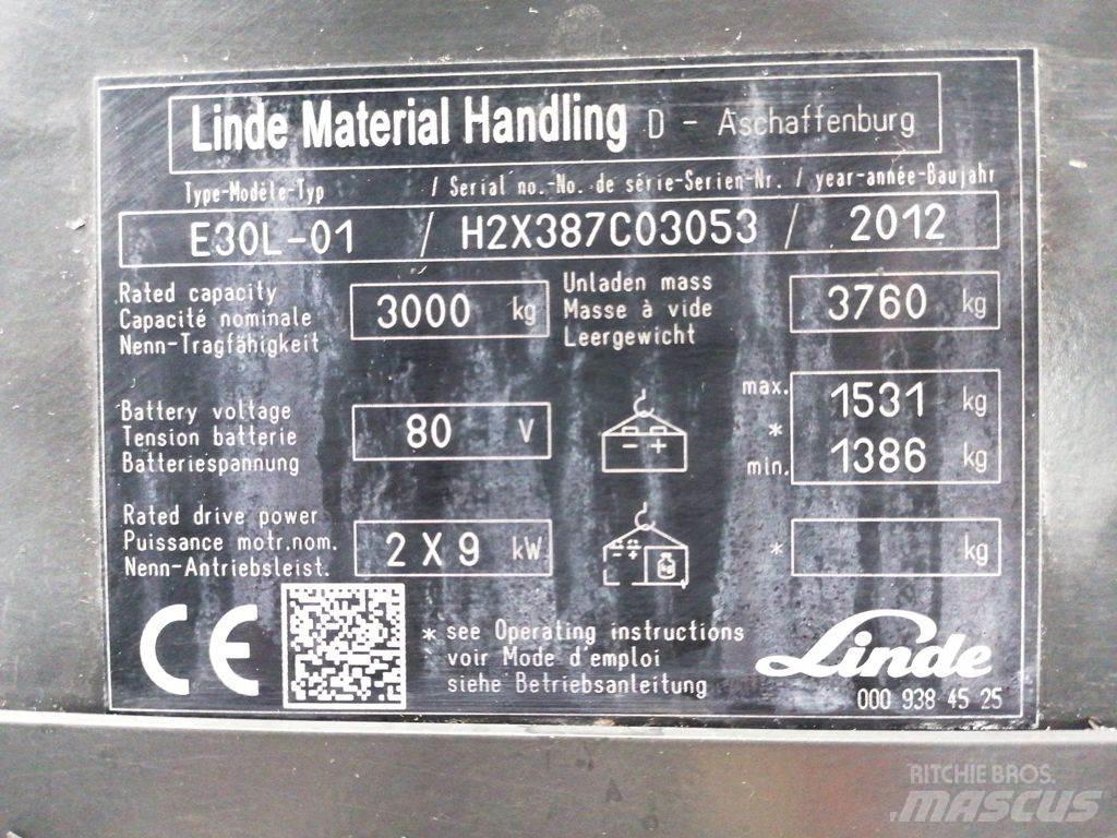 Linde E30L-01 Электропогрузчики