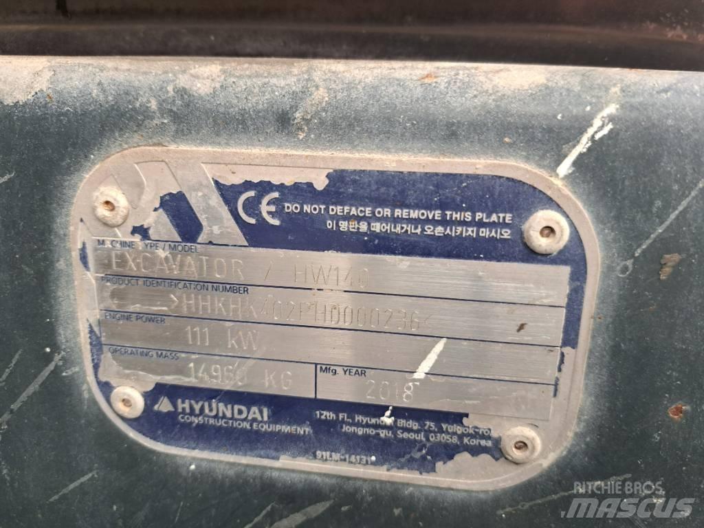 Hyundai HW140 Колёсные экскаваторы