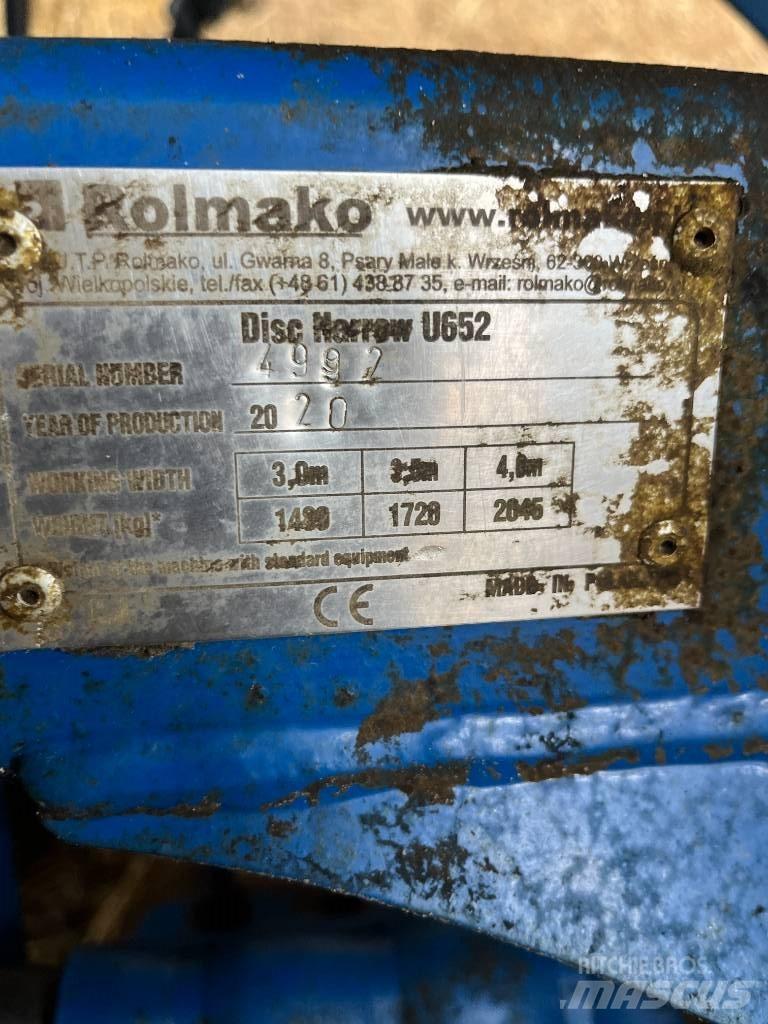 Rolmako U652 Дисковые бороны