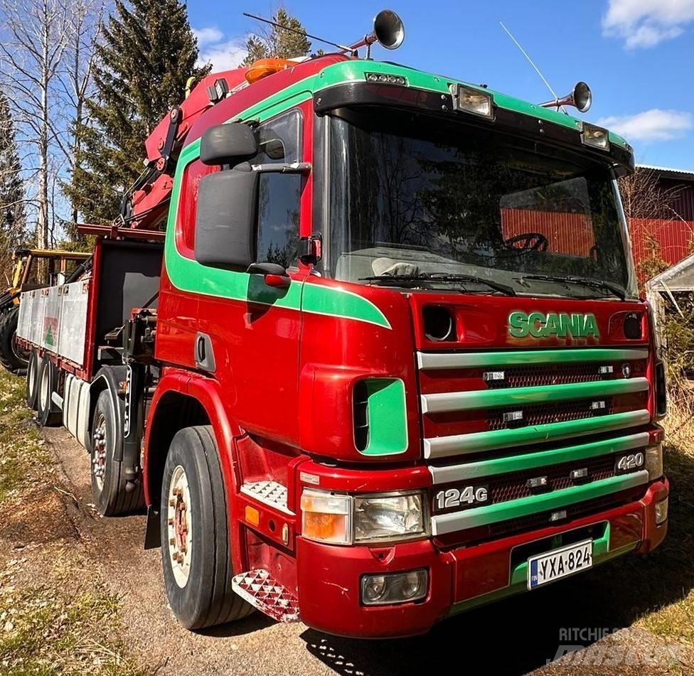 Scania P 124 GB Автомобильные краны