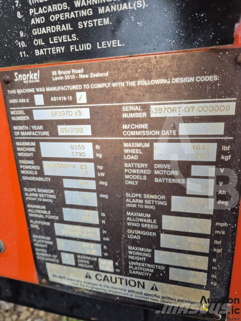 Snorkel S3970RT Ножничные подъемники