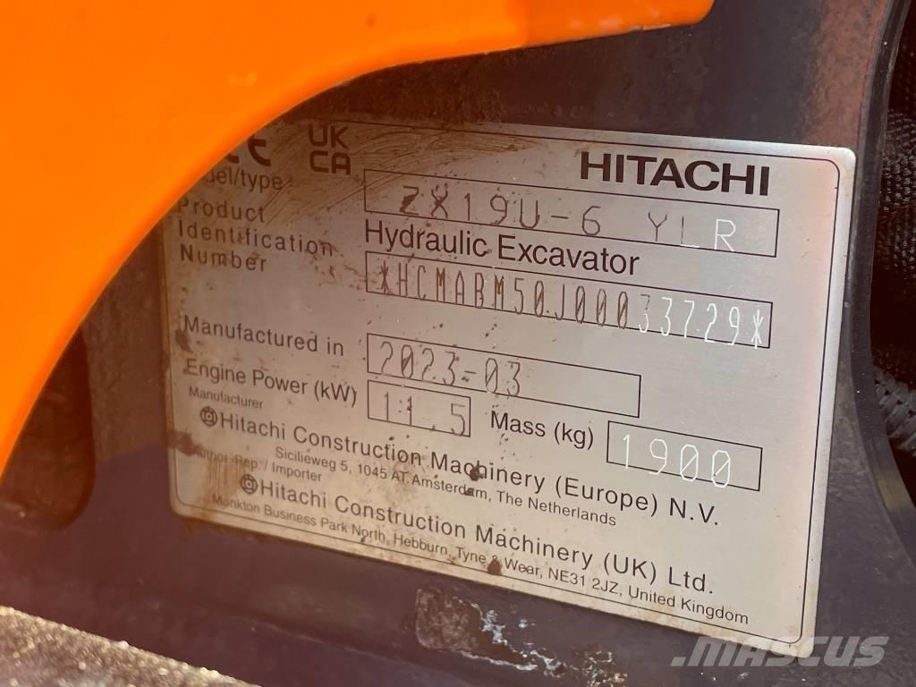 Hitachi ZX 19 U-6 Мини-экскаваторы