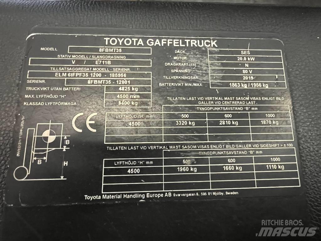 Toyota 8 FBMT 35 Электропогрузчики