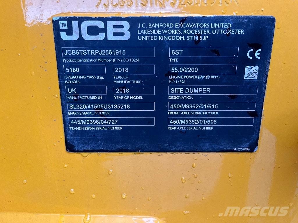 JCB 6 ST-1 Мини-самосвалы