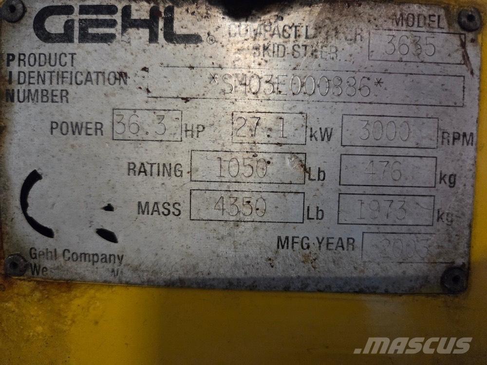 Gehl 3635 SX Мини-погрузчики